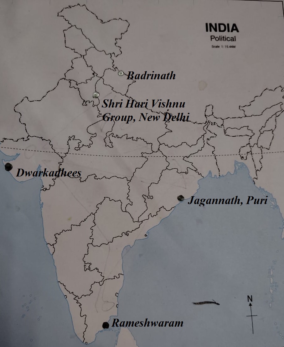 Char Dham Map